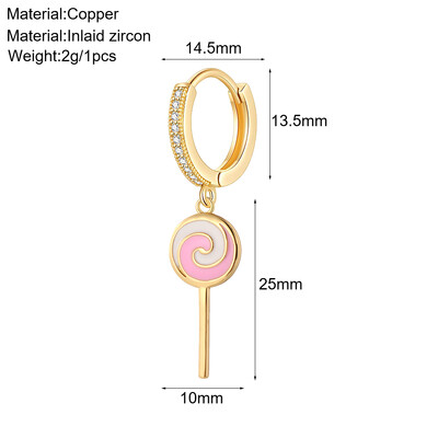 Aranyos állati kutya pillangó koreai karika fülbevaló női szív virág arany színű új méh cseresznye fülbevaló női kiváló minőségű