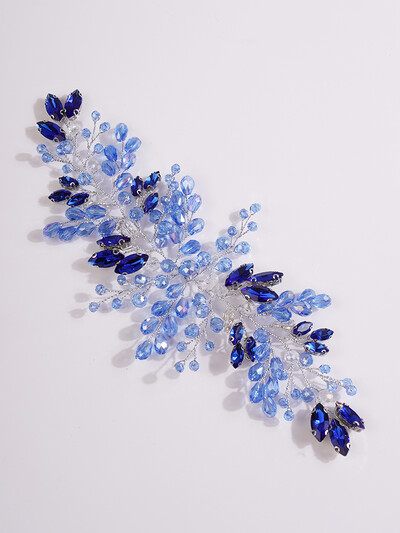 Diademi de mireasă cu flori cu strass. Accesorii pentru păr pentru mirese