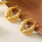 Aripi de înger Cercei superbi pentru femei din oțel inoxidabil Design simplu Cercet pentru ureche Bijuterii placate cu aur Comerț cu ridicata