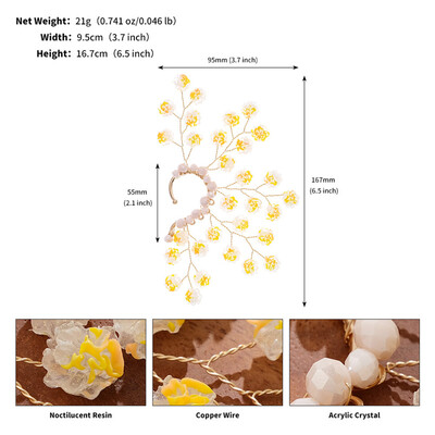 1 buc. Manșetă șic pentru urechi, frunze baroc, agrafe pentru cercei cu zână pentru femei, fete, bijuterii, mărgele, țesuturi