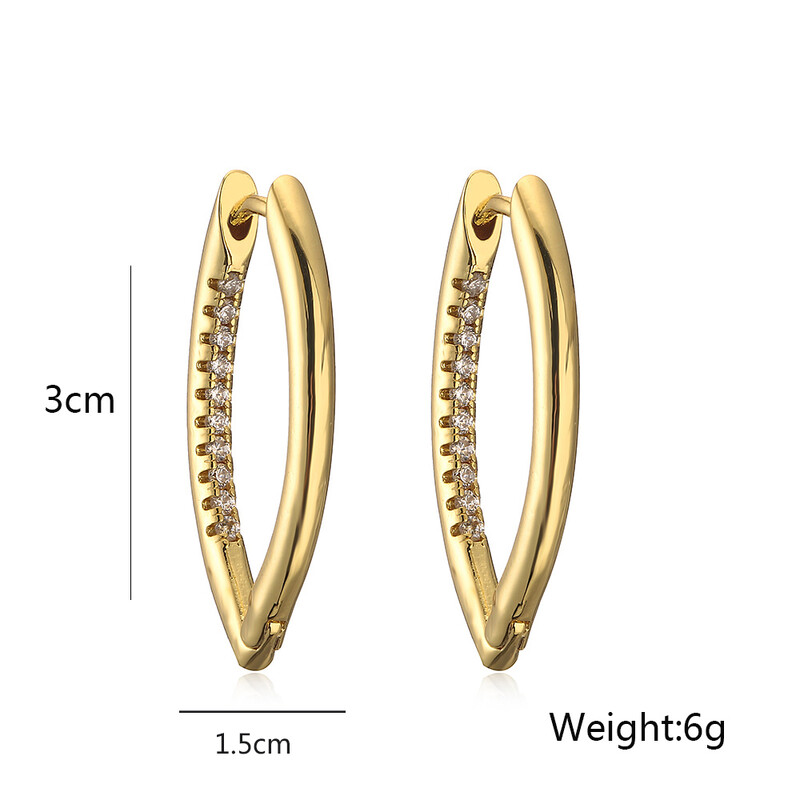 3 stiluri de cercei delicati din zirconiu cubic pentru femei fete, bijuterii de lux pentru întâlniri de petrecere OL