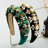 Noua bentiță de păr, de lux, grele, cercuri de păr, burete de sus cu craniu înalt, bentiță cu senzație vintage și de ultimă generație