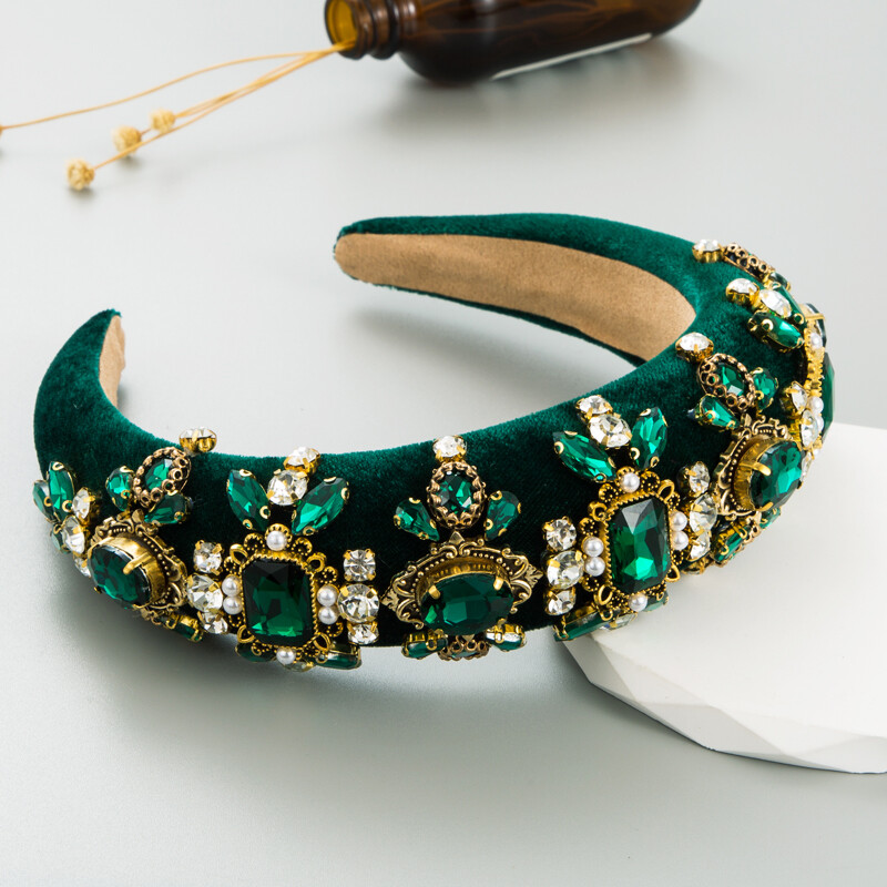 Noua bentiță de păr, de lux, grele, cercuri de păr, burete de sus cu craniu înalt, bentiță cu senzație vintage și de ultimă generație