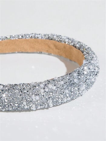 Glamourous Beadband Hairband Bling Crystal Pearl Baroque Wide Cross Headband Sparkly Gorgeous γυναικεία αξεσουάρ μαλλιών