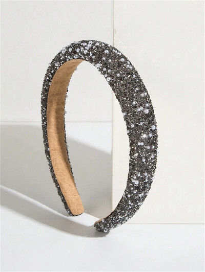 Glamourous Beadband Hairband Bling Crystal Pearl Baroque Wide Cross Headband Sparkly Gorgeous γυναικεία αξεσουάρ μαλλιών