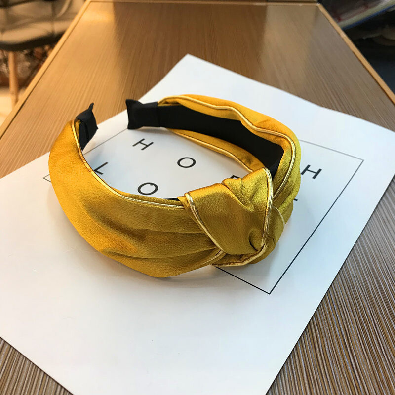 Bentite cu noduri solide pentru femei, fete, bentițe laterale late, cerc de păr, benzi de păr la modă, benzi pentru cap pentru femei, accesorii pentru păr