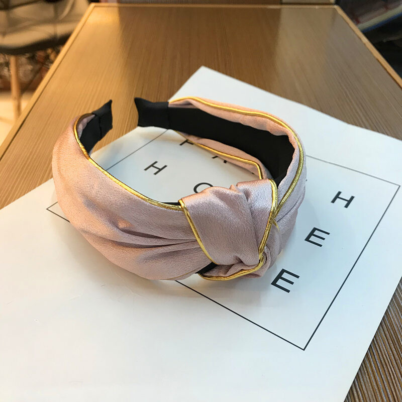 Bentite cu noduri solide pentru femei, fete, bentițe laterale late, cerc de păr, benzi de păr la modă, benzi pentru cap pentru femei, accesorii pentru păr