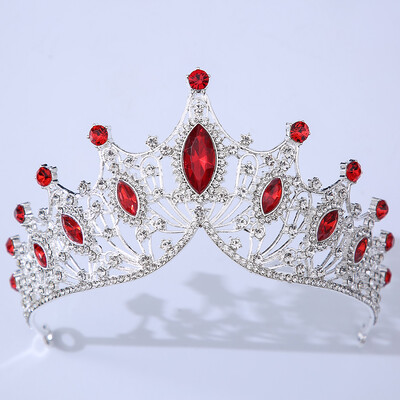 DIEZI Coroana baroc neagra tiara pentru nunta, petrecere de aniversare, bijuterii de par, regina mireasa mireasa, coroana de cristal violet, accesorii pentru par