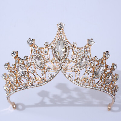DIEZI Coroana baroc neagra tiara pentru nunta, petrecere de aniversare, bijuterii de par, regina mireasa mireasa, coroana de cristal violet, accesorii pentru par