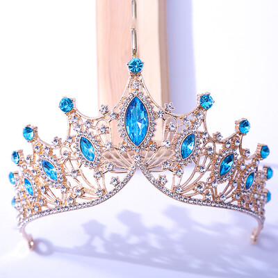 DIEZI Coroana baroc neagra tiara pentru nunta, petrecere de aniversare, bijuterii de par, regina mireasa mireasa, coroana de cristal violet, accesorii pentru par