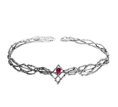 Krištolo sidabro elfų plaukų vainikėliai Elfų plaukams Tiara Woodland Forest Goddess plaukų papuošalai moterims