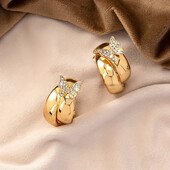 Cercei circulari geometrici cu cerc fluture pentru femei OL petrecere de vacanță cadou Accesorii pentru urechi Bijuterii de modă CE134