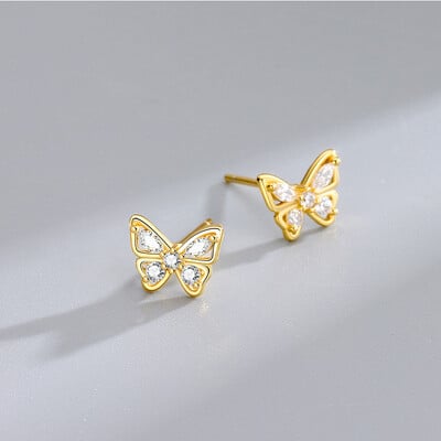 Dlhé visiace náušnice do ucha pre ženy, ružovo-zlaté, so zirkónovým kryštálom, piercing do uší s niťou, doplnky do uší, šperky.