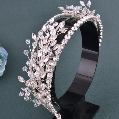 DZ030 Bentiță de nuntă cu stras de lux Bride pentru cap de mireasă Accesorii pentru păr pentru mirese, femei și fete, domnișoare de onoare