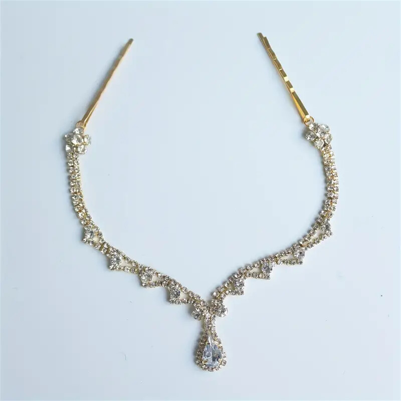 Bling indian strălucitor pandantiv frunte lanț bijuterii tiara caciulă cap de mireasă păr nuntă cristal accesorii cadou