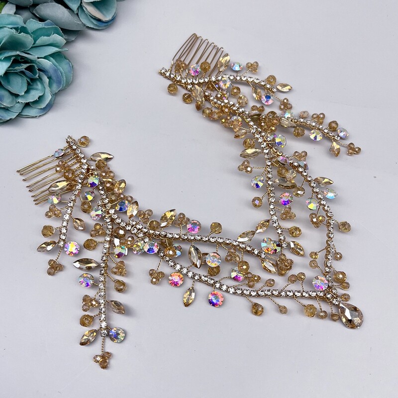 DZ215 Bling Indijos pakabukas prie kaktos grandinėlės papuošalai Tiara galvos apdangalas Nuotakos galvos apdangalas krištolinis vestuvinių galvos apdangalų priedai Dovana