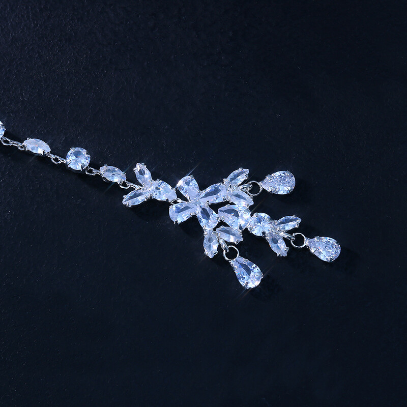 Stonefans luxus menyasszonyi cirkon homloklánc fejdísz nőknek Boho esküvői ékszerek kristályfej lánc haj kiegészítők ajándék