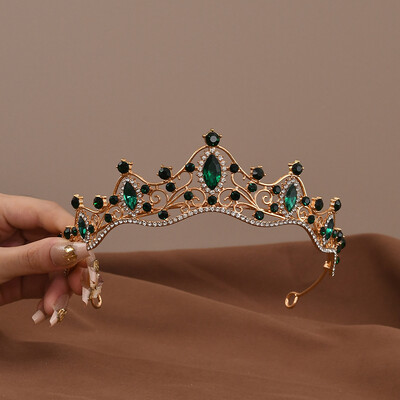 Coroană prințesă de cristal pentru femei Bentite Accesorii pentru păr Mireasa Nunta Bijuterii Balouri Accesorii pentru păr Decorare