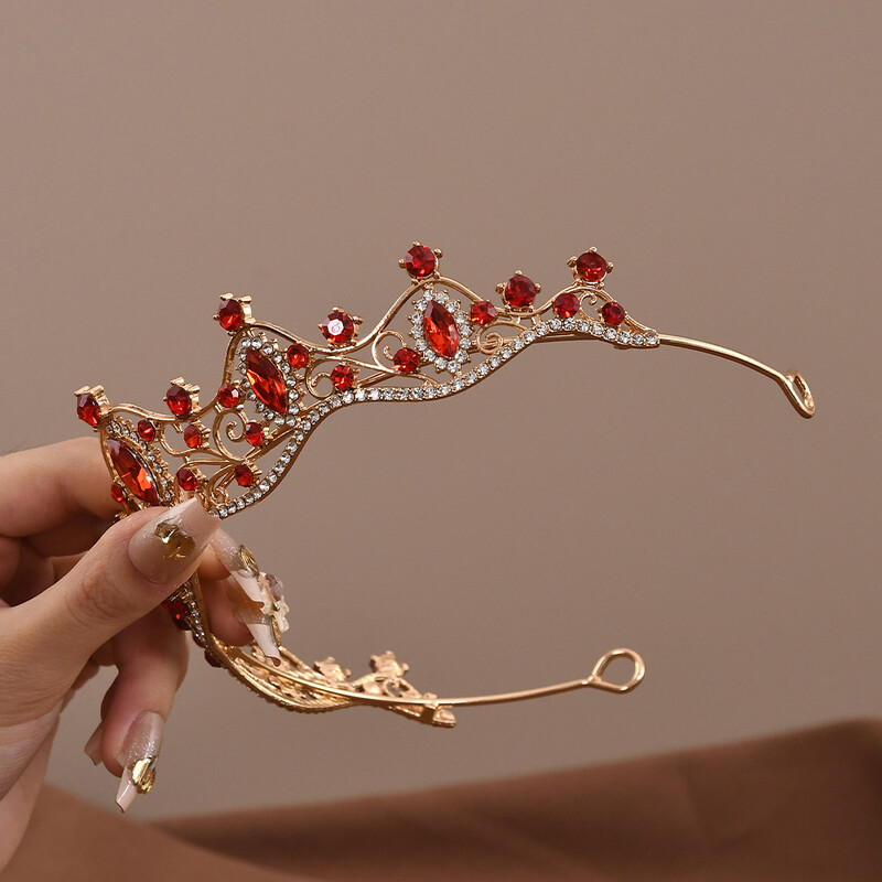 Coroană prințesă de cristal pentru femei Bentite Accesorii pentru păr Mireasa Nunta Bijuterii Balouri Accesorii pentru păr Decorare