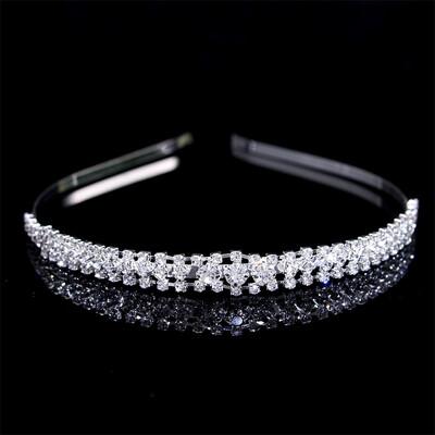 Noua coreeană rafinată prințesă cu cristale, bentită multistrat pentru copii, fete, dragoste, mireasă, bal de absolvire, accesorii pentru petrecerea de nuntă, bijuterii, cadouri