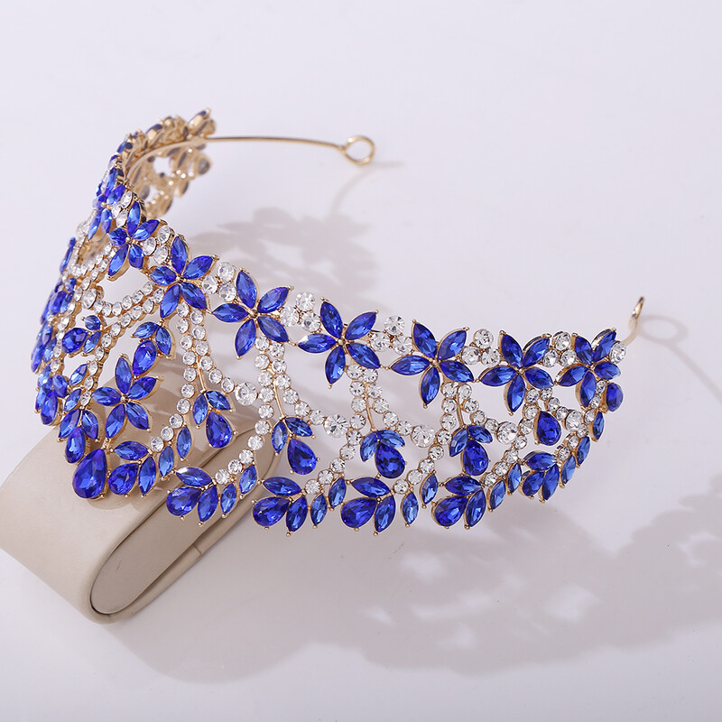 Miallo de lux mare cristal roșu concurs de frumusețe regina coroane și diademe mireasă elegantă strasuri caciulă nunta festa bijuterii