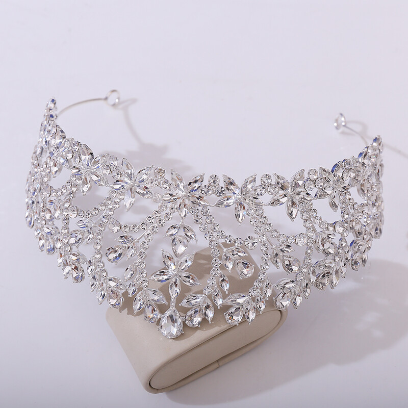 Miallo de lux mare cristal roșu concurs de frumusețe regina coroane și diademe mireasă elegantă strasuri caciulă nunta festa bijuterii