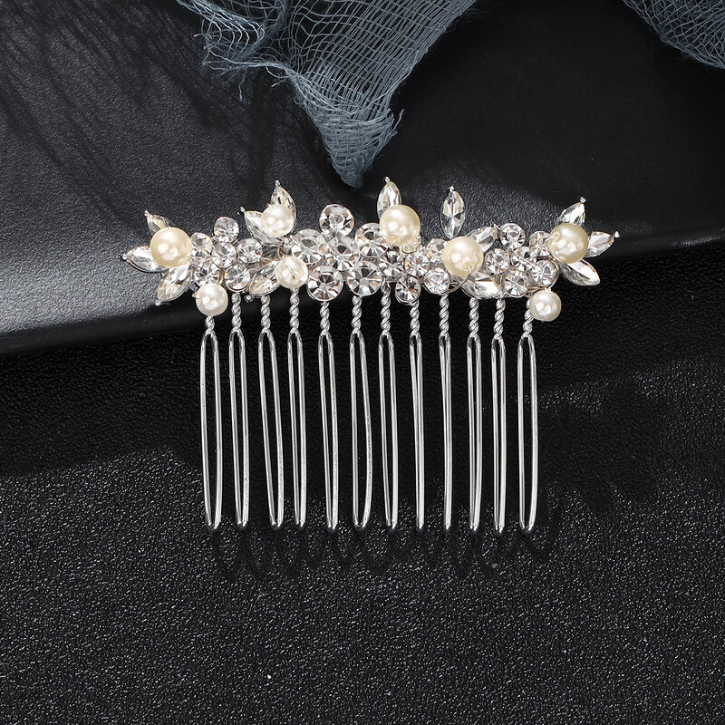 Perie mireasa perie lux de nunta podoabă de păr strass ac de păr fetiță bal tiara