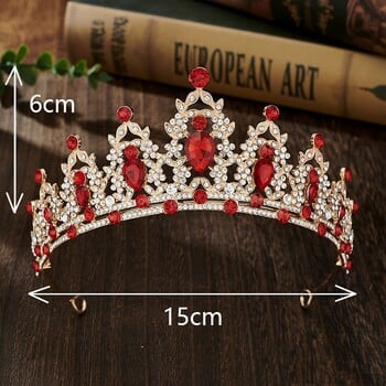 Crystal Crown Tiara Bridal Rhinestone Headband Κοσμήματα για Γυναικεία Νυφικό Δώρο Queen Party Crown Αξεσουάρ μαλλιών