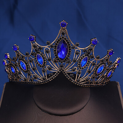 Coroana Mireasa Baroc Vintage Printesa Regina Accesorii pentru cap Tiara de cristal Pentru Femei Coroana de nunta Accesorii pentru rochie de par Bijuterii