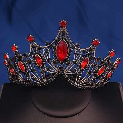 Coroana Mireasa Baroc Vintage Printesa Regina Accesorii pentru cap Tiara de cristal Pentru Femei Coroana de nunta Accesorii pentru rochie de par Bijuterii