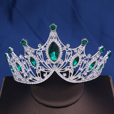 Coroana Mireasa Baroc Vintage Printesa Regina Accesorii pentru cap Tiara de cristal Pentru Femei Coroana de nunta Accesorii pentru rochie de par Bijuterii