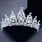 Femei elegante prințesă cristal tiare coroane bentiță mare stras dragoste bal coroana petrecere accesorii diademă bijuterii de păr nou