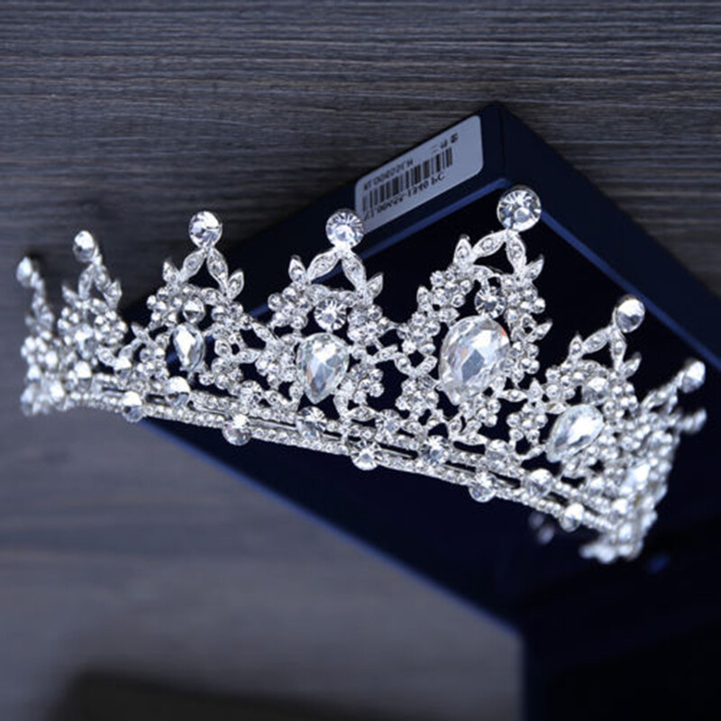 Femei elegante prințesă cristal tiare coroane bentiță mare stras dragoste bal coroana petrecere accesorii diademă bijuterii de păr nou