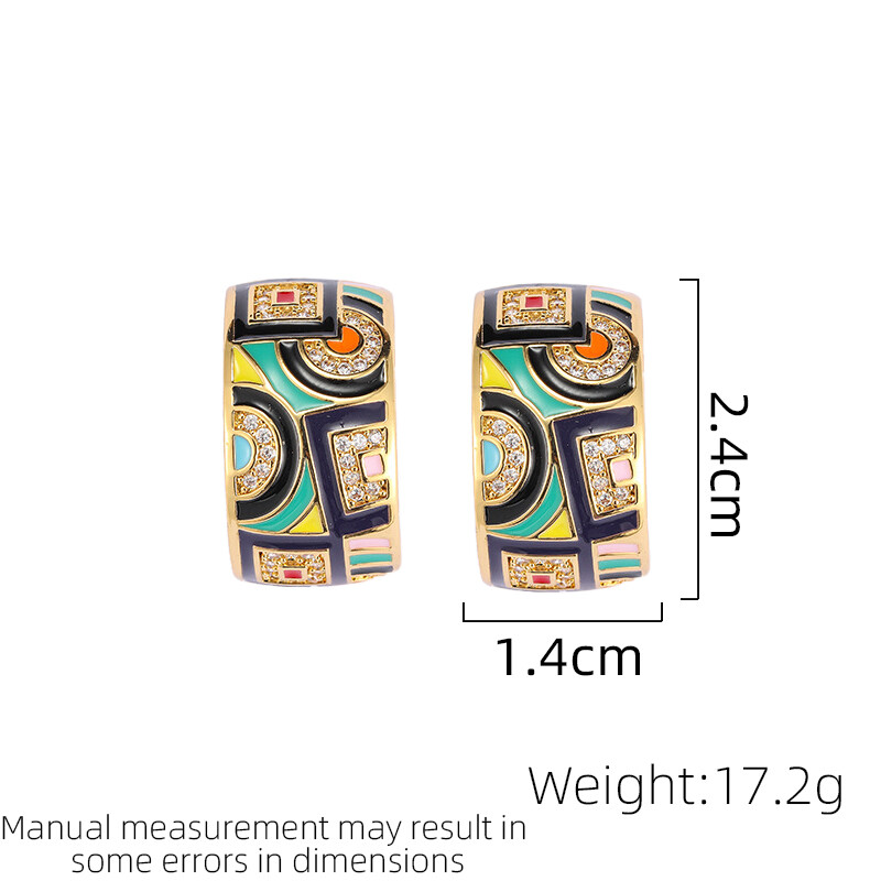 SUYU Άνοιξη Νέα πολύχρωμα και πολύχρωμα σκουλαρίκια Μοντέρνο γυναικείο σχέδιο Προσωποποιημένα μικρά και πολυτελή δώρα σκουλαρικιών