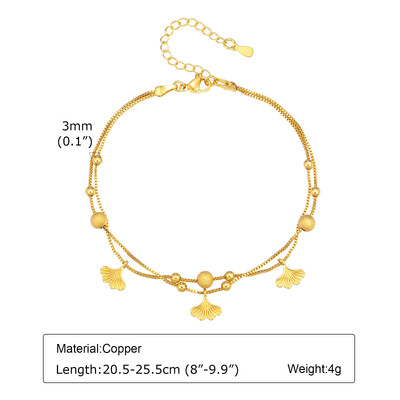 Βραχιόλι αστραγάλου σε πόδι από ανοξείδωτο ατσάλι, αδιάβροχο ρυθμιζόμενο μπαλάκι με χάντρες παραλίας Cuban Link Summer Boho Foot Jewelry for Women