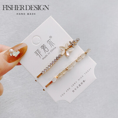 Moda coreeană Floare Opal Pearl Agrafe Cadouri Femei Fete Agrafe de păr Ace Barete Accesorii Agrafe cleme pentru păr