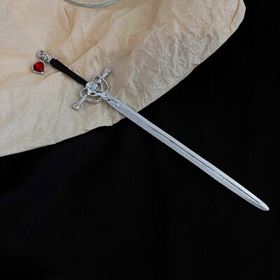 Kard Hajtű Fejdísz Női Lányoknak Kínai Stílus Vintage Hajrudak Barkács frizura Lófarok Tartó Haj Kiegészítők Ékszerek