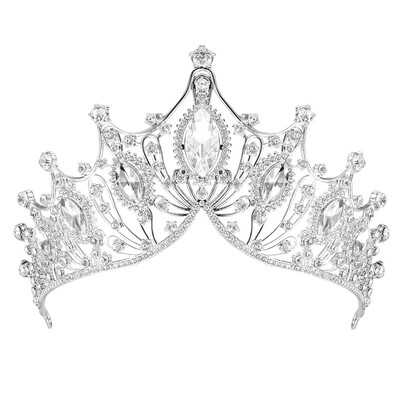 Krištolinės nuotakų karūnos Tiaros Išskirtinės akinančios baroko stiliaus vestuvių galvos juostos plaukams papuošalai aksesuarai moteriški kalnų krištolo galvos apdangalai