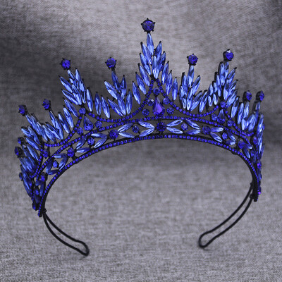 Coroana de nunta mov baroc Regina regala Tiare de mireasa Coroana de printesa Bijuterii pentru par pentru rochie de mireasa Accesorii pentru cap