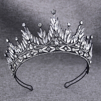Coroana de nunta mov baroc Regina regala Tiare de mireasa Coroana de printesa Bijuterii pentru par pentru rochie de mireasa Accesorii pentru cap
