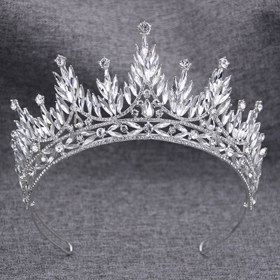 Coroana de nunta mov baroc Regina regala Tiare de mireasa Coroana de printesa Bijuterii pentru par pentru rochie de mireasa Accesorii pentru cap