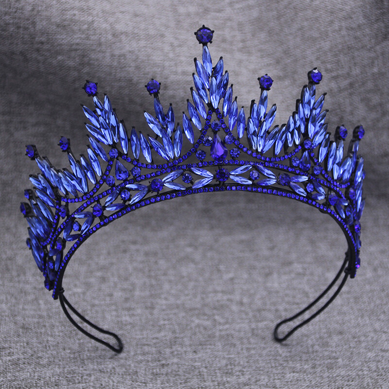 Coroana de nunta mov baroc Regina regala Tiare de mireasa Coroana de printesa Bijuterii pentru par pentru rochie de mireasa Accesorii pentru cap