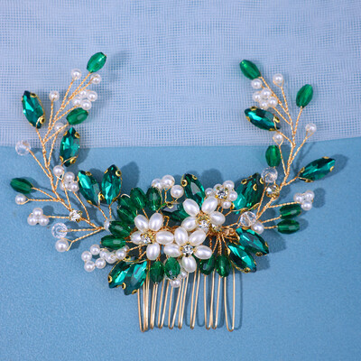 Cristal stras flori perle pieptene de păr bentita tiara ac de păr pentru femei petrecere mireasa nunta accesorii de păr bijuterii