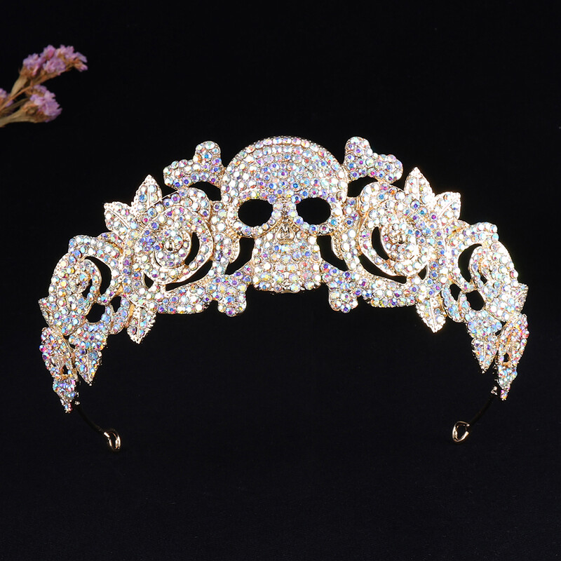 Coroană Mireasă Strass Prințesă Tiara Femei Cască pentru petrecere de Crăciun Bijuterii Accesorii pentru păr Decorare