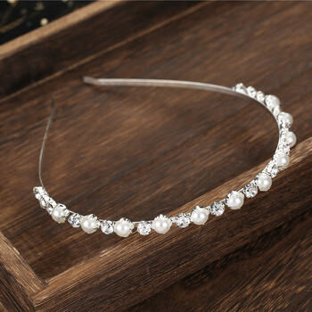 SLBRIDAL Rhinestones Crystal Tiara Headband Bridal Princess Crown Αξεσουάρ για τα μαλλιά Bridesmaids Κοσμήματα Γυναικείες κεφαλές