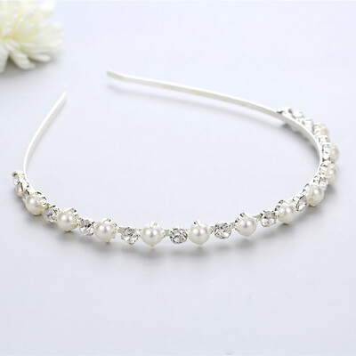 SLBRIDAL Rhinestones Crystal Tiara Headband Bridal Princess Crown Αξεσουάρ για τα μαλλιά Bridesmaids Κοσμήματα Γυναικείες κεφαλές