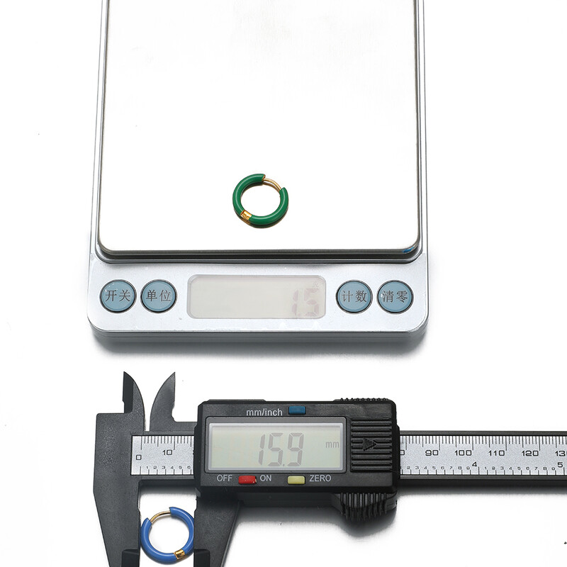 1 pereche de cercei din oțel inoxidabil pentru femei, de culoare bomboană, emailați, cercei de vară dulce, cercei, setări, bijuterii