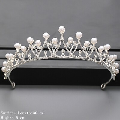 Culoarea Argintie Coroana si Tiara Accesorii De Par Pentru Femei Accesorii Nunta Coroana Pentru Mireasa Cristal Stras Diadema Diadema
