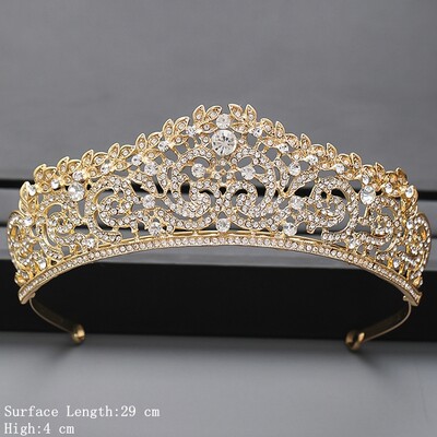 Culoarea Argintie Coroana si Tiara Accesorii De Par Pentru Femei Accesorii Nunta Coroana Pentru Mireasa Cristal Stras Diadema Diadema