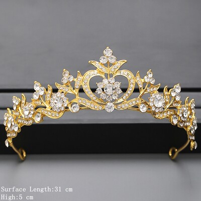 Culoarea Argintie Coroana si Tiara Accesorii De Par Pentru Femei Accesorii Nunta Coroana Pentru Mireasa Cristal Stras Diadema Diadema